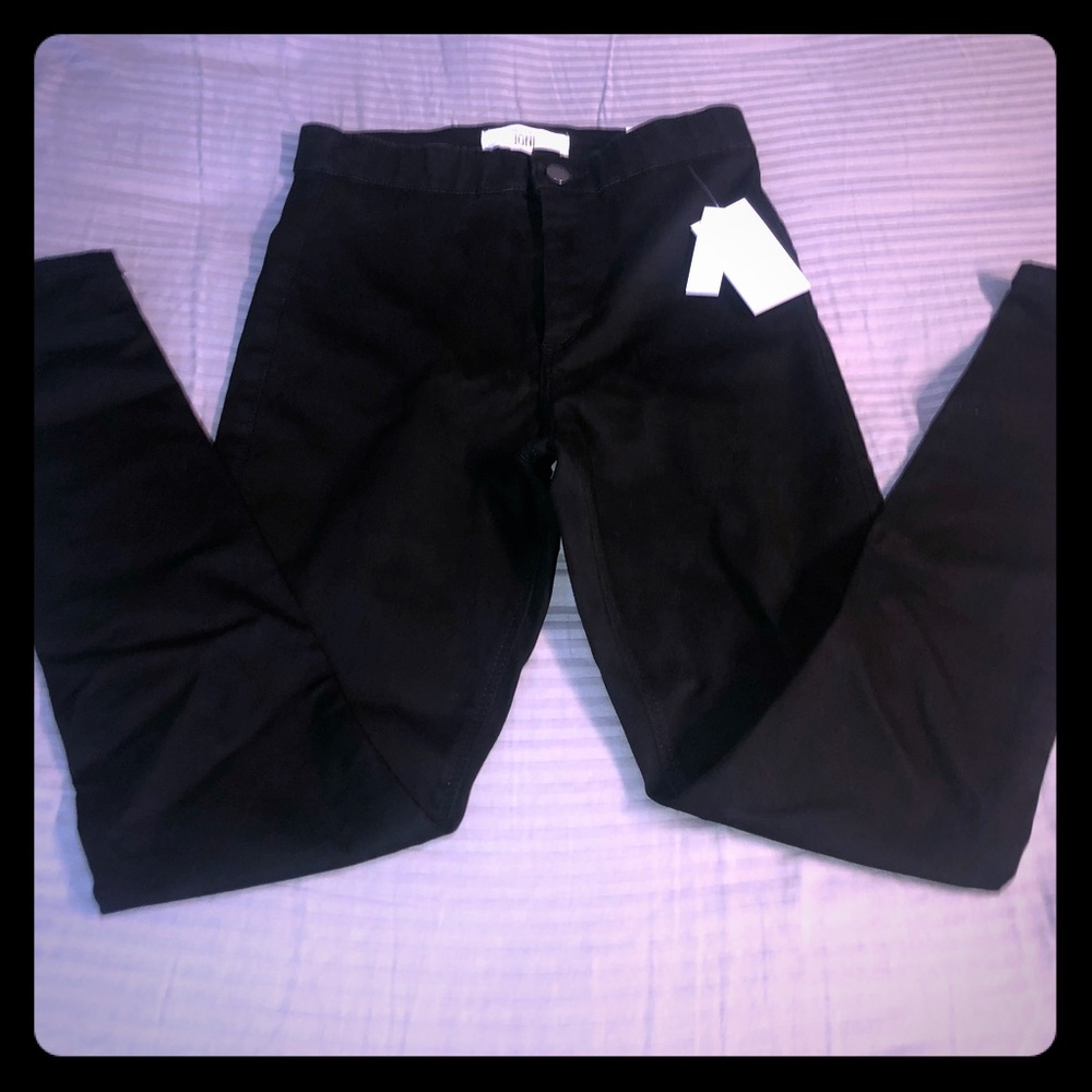 NWT TOPSHOP Black jeggings SZ 28